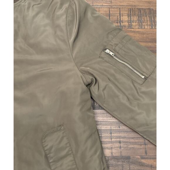 Killion Mens Standard Issue MA-1 Bomber Zip Up Jacket Olive Green Sz. Small - Picture 4 of 8